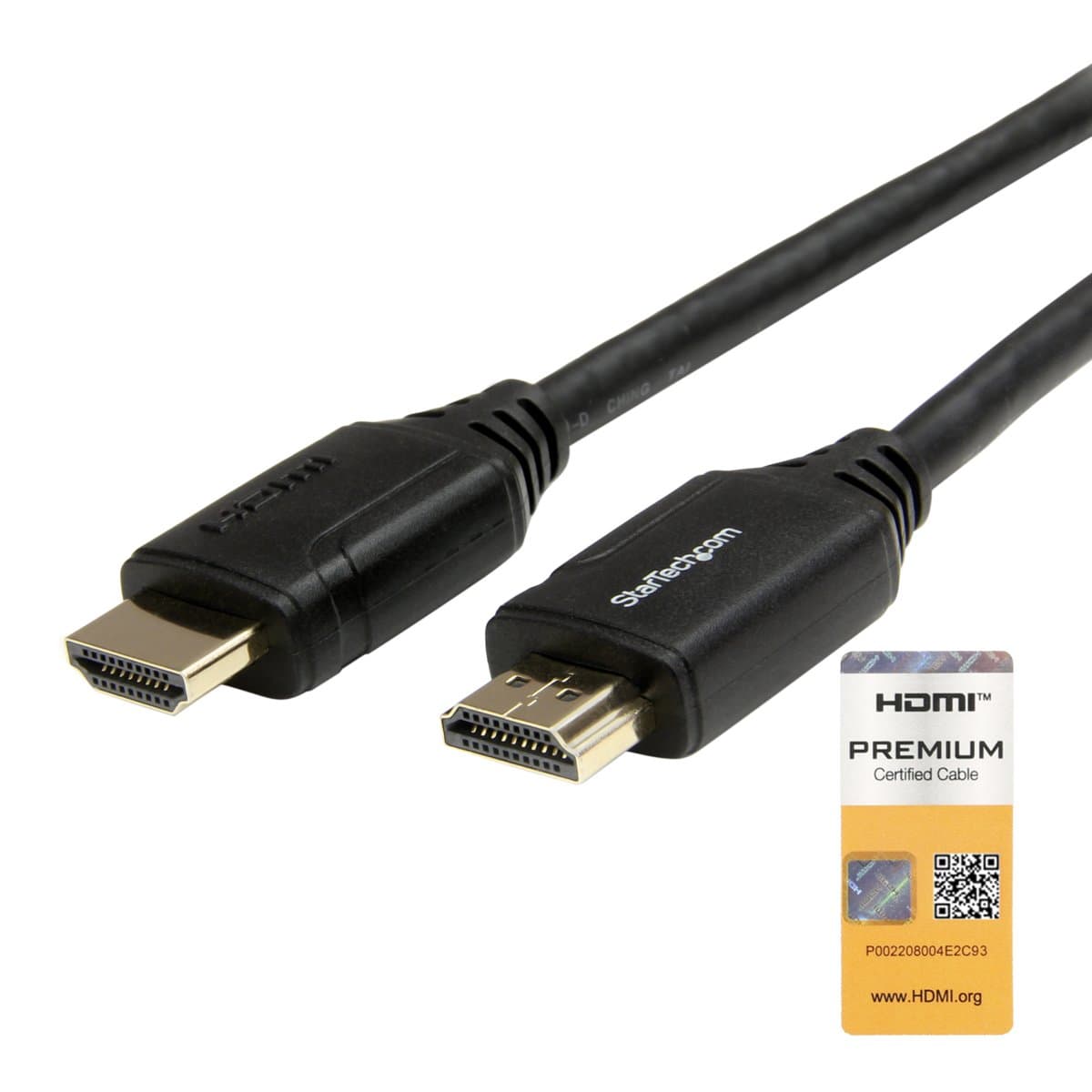 StarTech HDMI Cable, Premium Certified, HDMI 2.0, 4K 60Hz