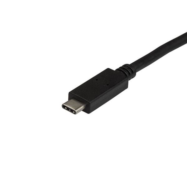 StarTech USB-A to USB-C Cable, 0.5m, USB 3.1 (10Gbps), Male/Male, Black