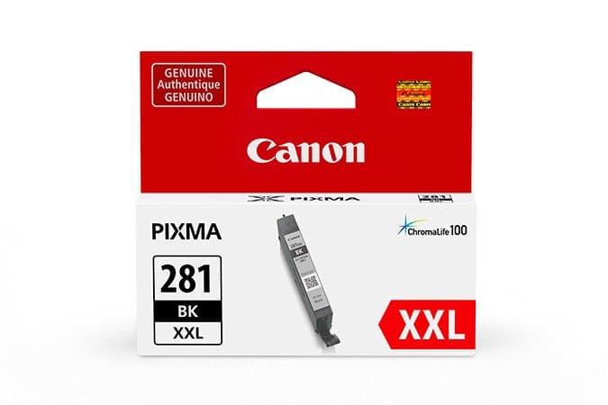 Canon CLI-281 XXL Black Pigment Ink Tank, 6.1× Extended Yield, Photo Quality