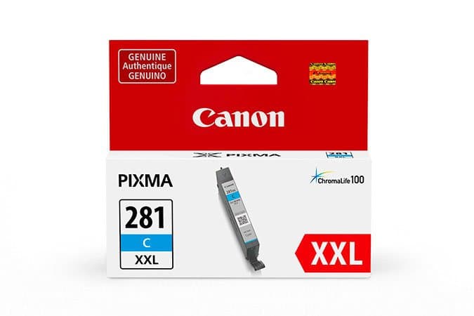 Canon CLI-281XXL Cyan Ink Tank, XXL, Dye-based, Photo Quality