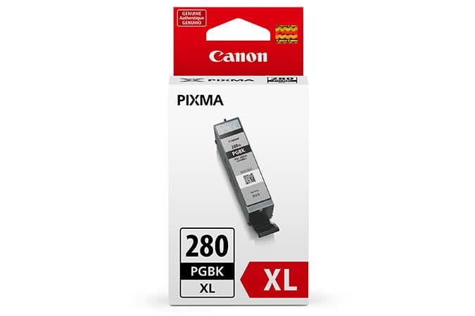 Canon PGI-280 XL, Pigment Black Ink, 1.6x Yield, Sharp Text
