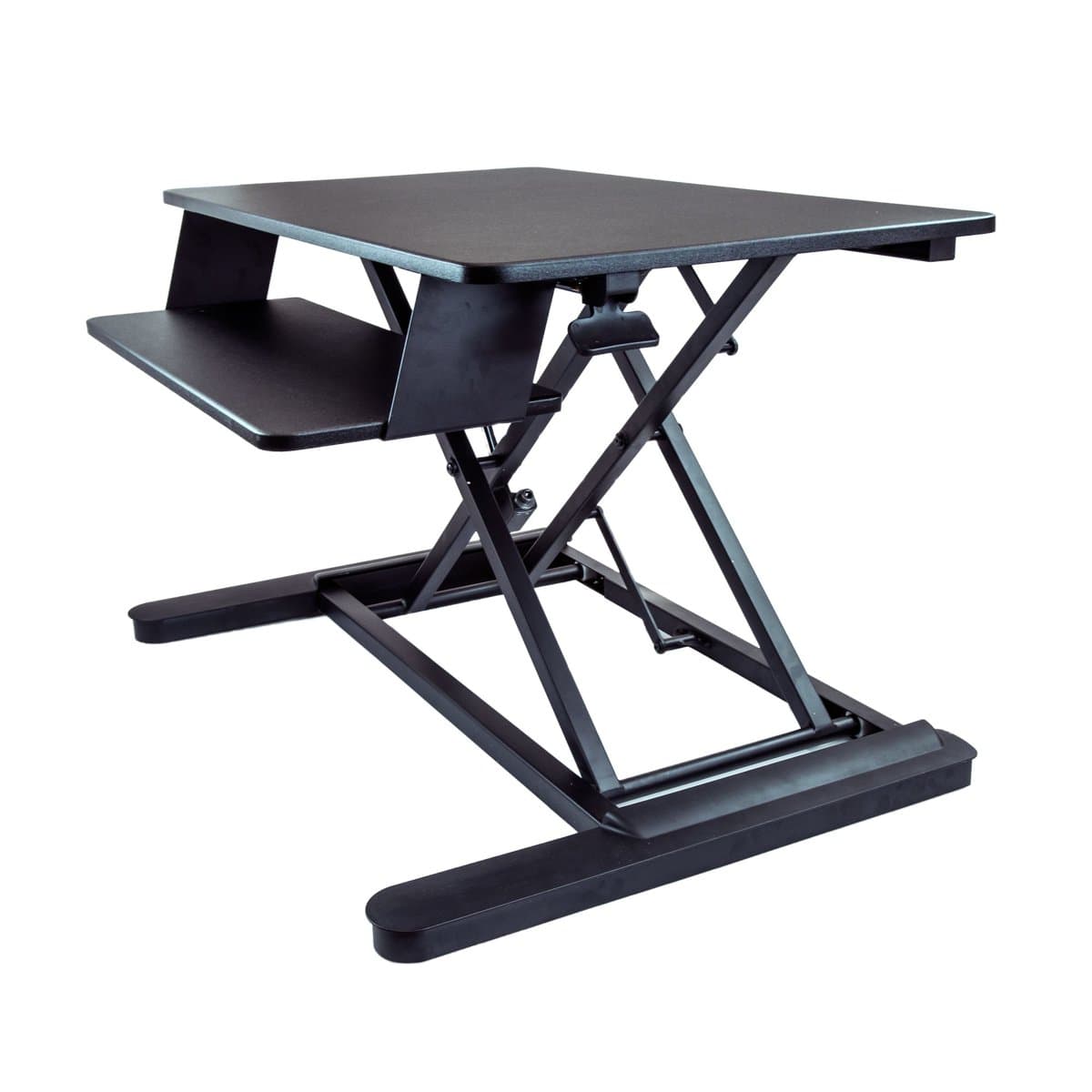StarTech Sit-Stand Desk Converter, 35×21 Work Surface, Adjustable Height, 2-Monitor Support