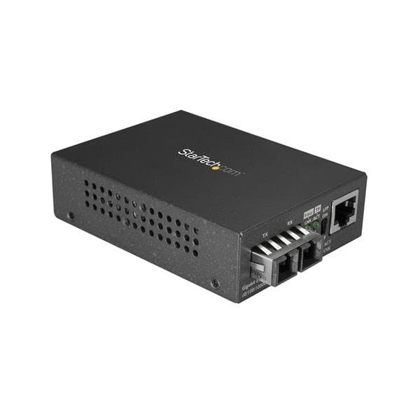 StarTech 2NZ534, Gigabit Ethernet SC Fiber Media Converter, 10 km, 1310 nm