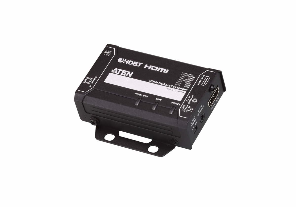 ATEN VE811R HDMI HDBaseT Receiver, 4K 4096×2160, 100m Cat5e/6/6a