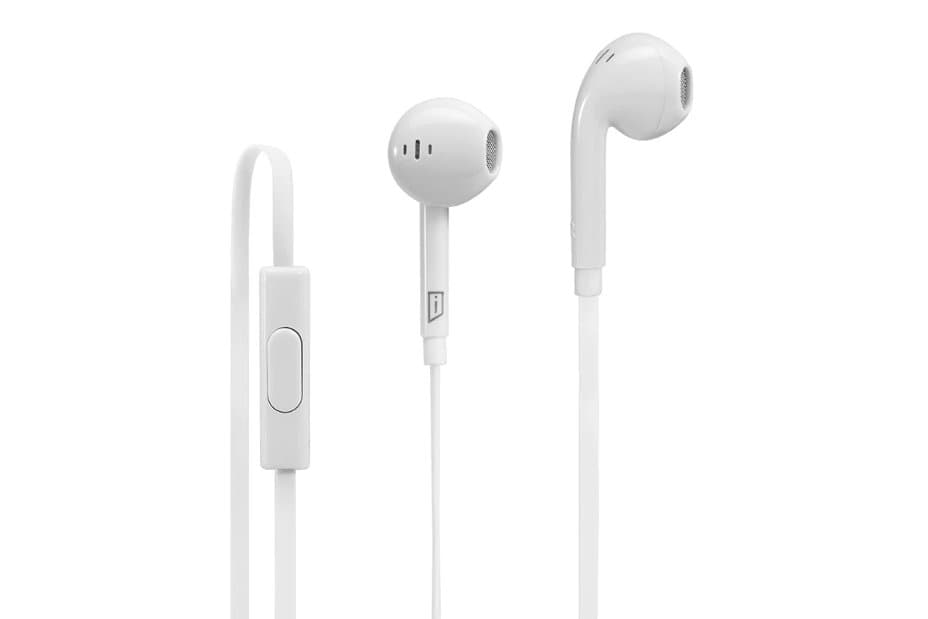 Targus iStore Tangle-Free Earbuds, Wired, White, Integrated Microphone