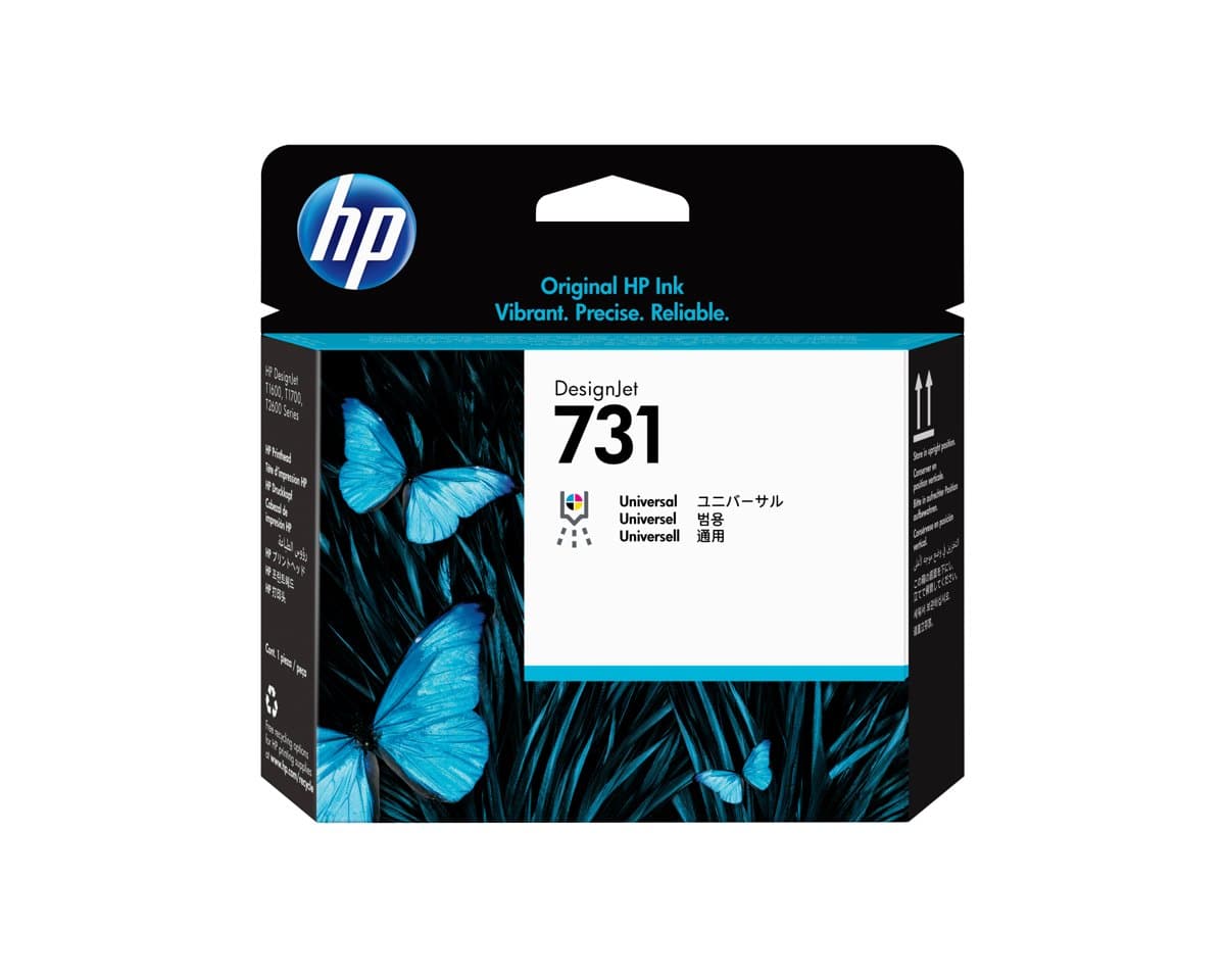 HP 731 DesignJet Printhead, T1700 Series, 6-Color, Thermal Inkjet