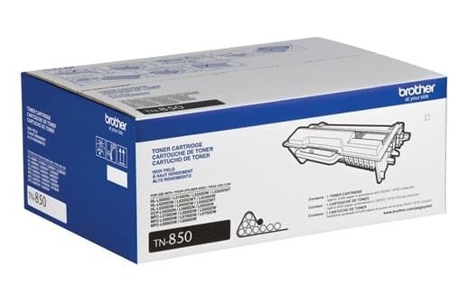 Brother TN-850 High Yield Black Toner, 8000 Pages, Single Unit