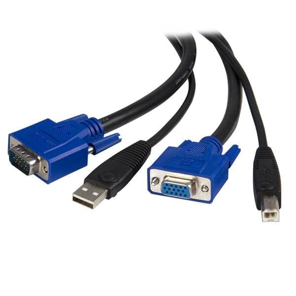 StarTech USB VGA KVM Cable, 10 ft, USB + VGA, Universal KVM