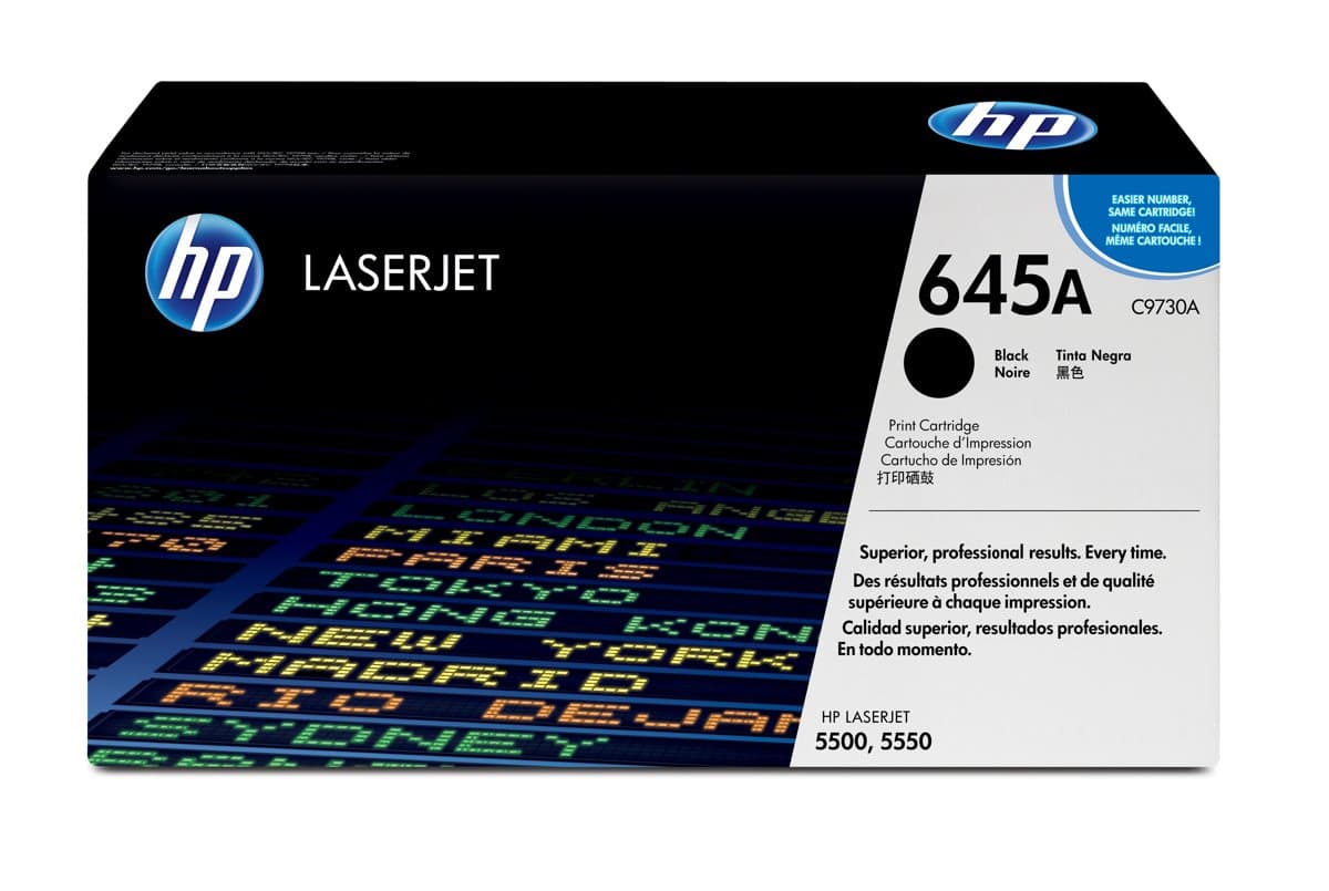 HP Black Toner Cartridge For Color LaserJet 5500 5550 13K Yld