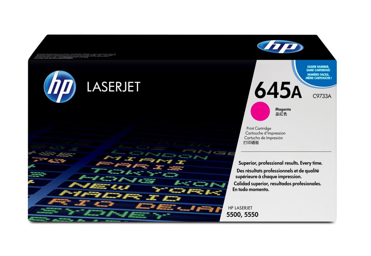 HP 645A Magenta Toner Cartridge, 12000 Pages, 1 Pack