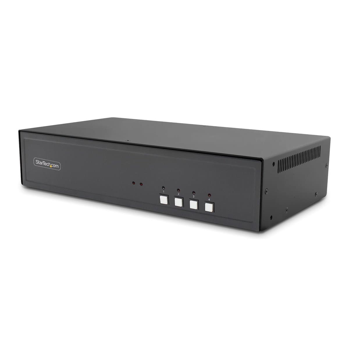 StarTech Secure 4-Port Dual-Monitor KVM Switch, 4K 60Hz, NIAP 4.0, Metal Housing, CAC Port
