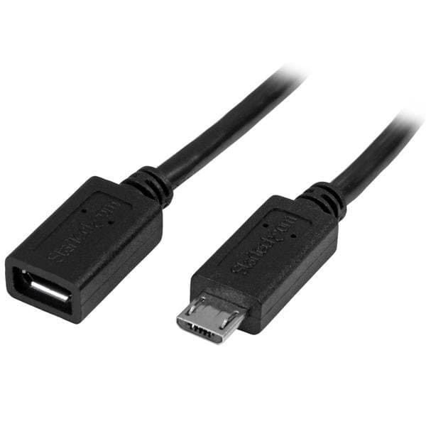 StarTech Micro-USB B Extension Cable M/F, 0.5m, USB 2.0