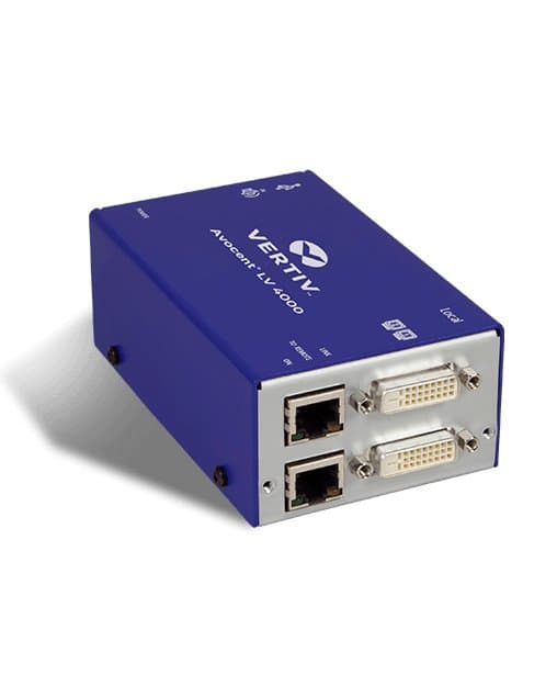 Vertiv Avocent LV4010P KVM Extender, 50m Cat5e, DVI-D, USB, 1920×1200