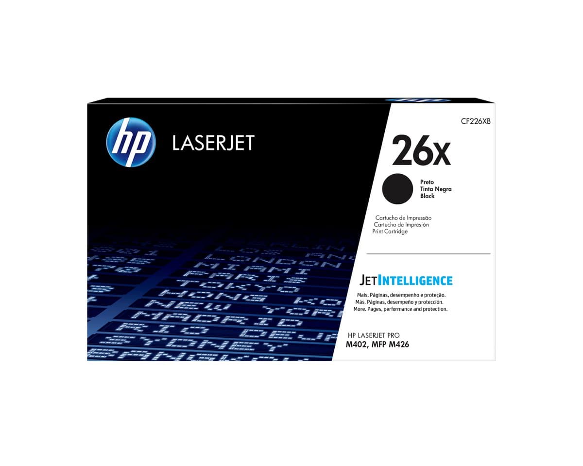 HP 26X Black LaserJet Toner Cartridge, High Yield, 9000 Pages