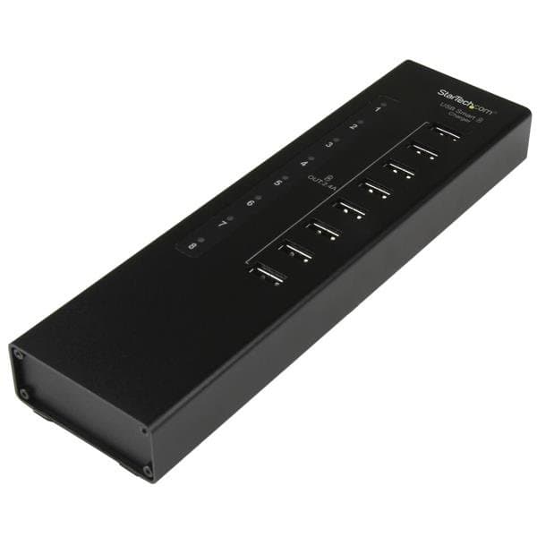 StarTech 8-Port USB Charging Station, 96W, 2.4A Per Port, USB 2.0