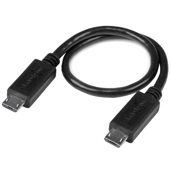 StarTech Micro-USB OTG Cable, M/M Connector, 8 in, Portable