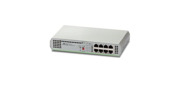Allied Telesis AT-GS910/8E-50, 8-Port Gigabit Ethernet, 16 Gbps, Unmanaged