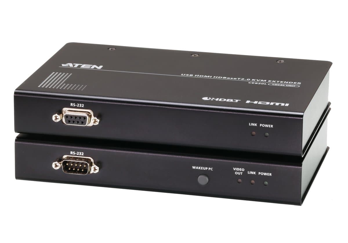 ATEN CE820 USB HDMI HDBaseT 2.0 KVM Extender, 4K Video, 150m Range, Cat6