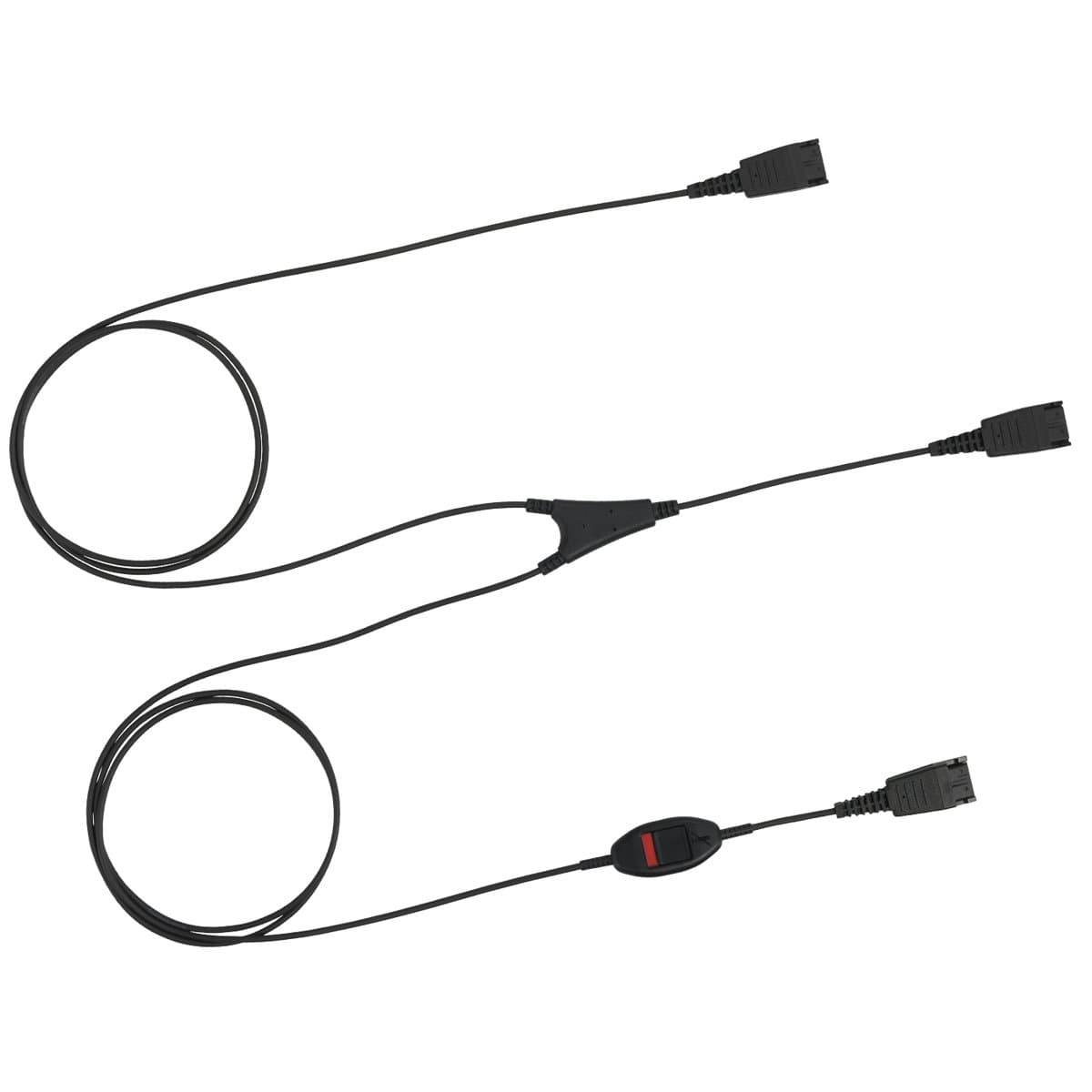 Jabra Supervisor Cord, Dual Headset, Quick Disconnect, Mute Switch