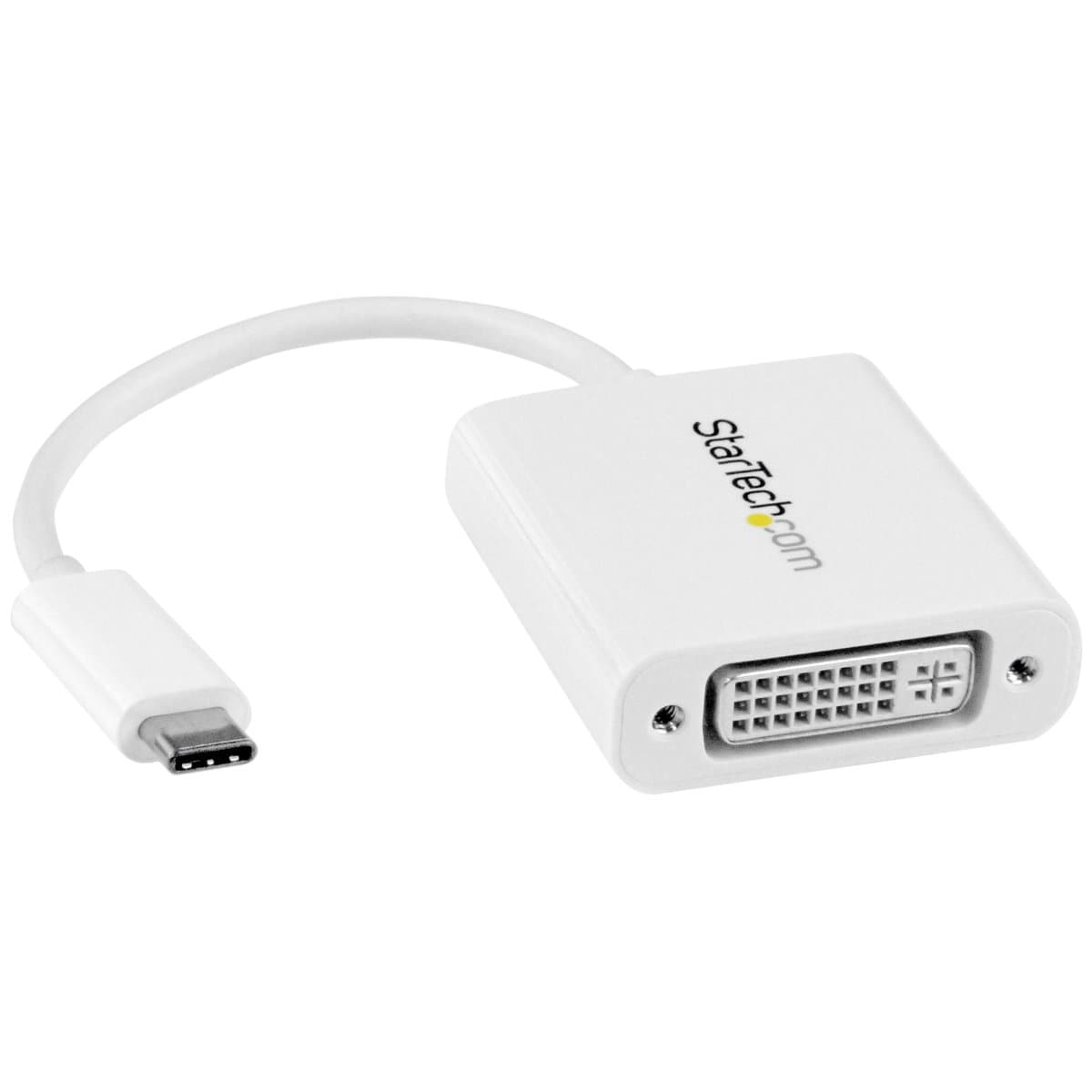 StarTech USB-C to DVI Adapter, Video Converter, 1920×1200, White