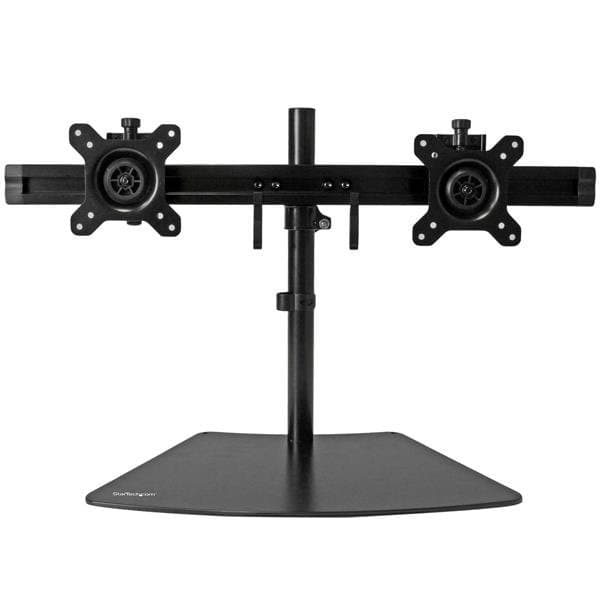 StarTech Dual-Monitor Stand, Desktop Mount, Up to 24", VESA 75-100mm