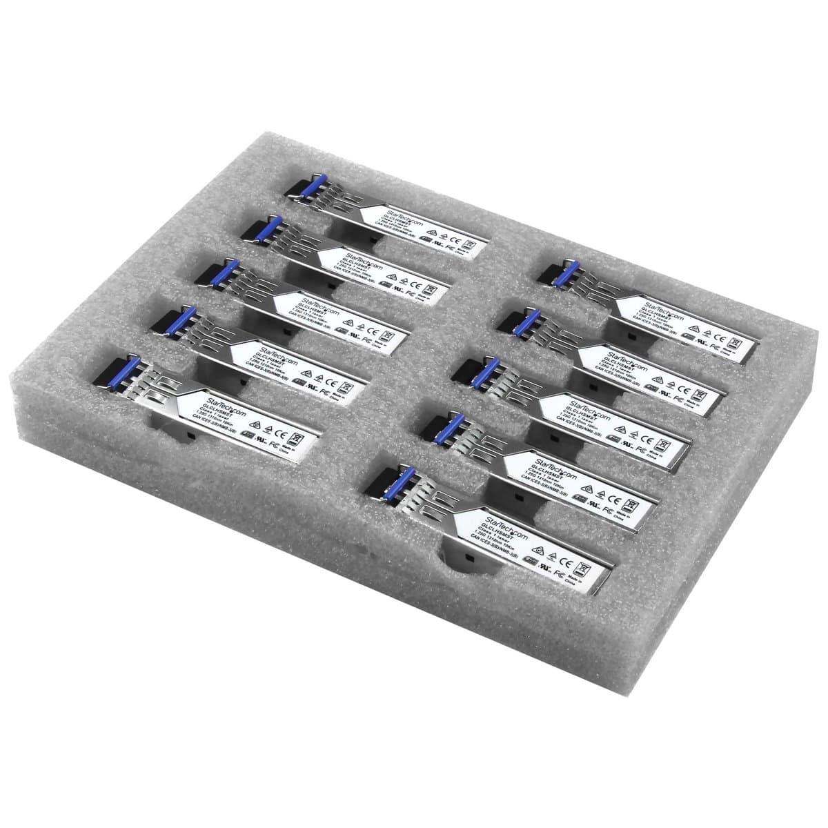 StarTech Cisco GLC-LH-SM SFP Transceiver, 10-Pack, 1GbE, LC, 10km