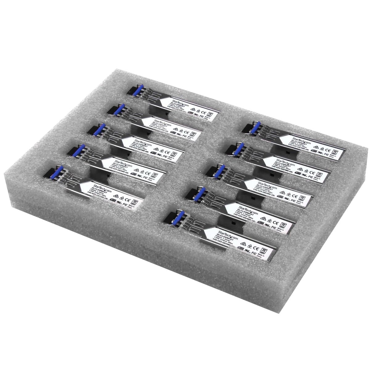StarTech GLC-LH-SMD SFP Transceiver 10-Pack, 1000BASE-LX/LH, 1 Gbps, 10 km