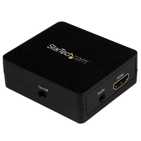 StarTech HDMI Audio Extractor, 1080p Stereo Extraction, 3.5mm + SPDIF, USB Powered