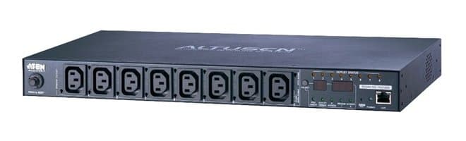 ATEN 1U 8-Outlet Metered PDU, 10A, 100–240V, C13, Switched