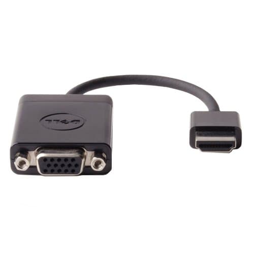 Dell HDMI to VGA Video Adapter, 0.17 m Cable, 1080p Maximum Resolution