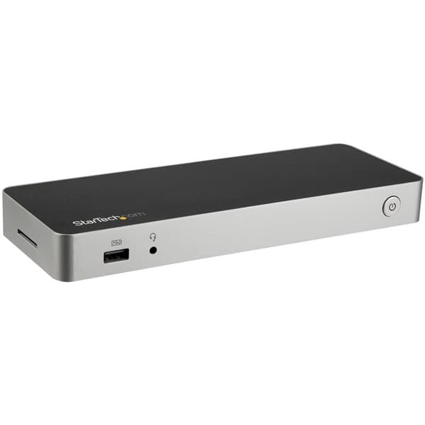 StarTech Dual Monitor USB-C Dock, HDMI & DisplayPort, 4K 30Hz, 60W