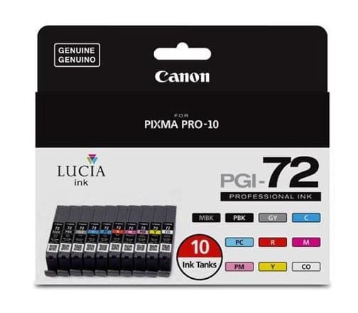 Canon 10-Pack Pgi-72 Clr Ink Cart Authorization Only