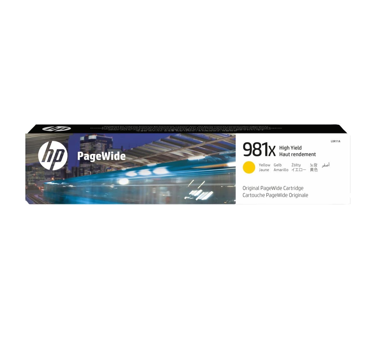 HP 981X Yellow PageWide Cartridge, High Yield, 10000 Pages, 114 ml