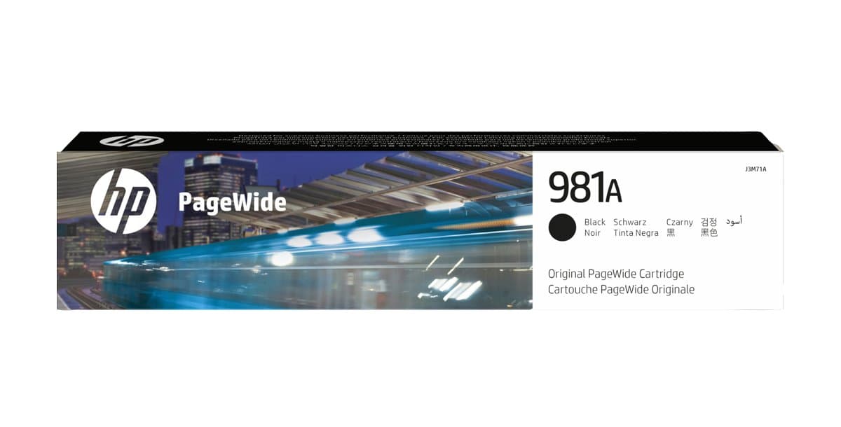HP 981A Black PageWide Ink Cartridge, Pigment-based, 69ml, 6,000 Pages