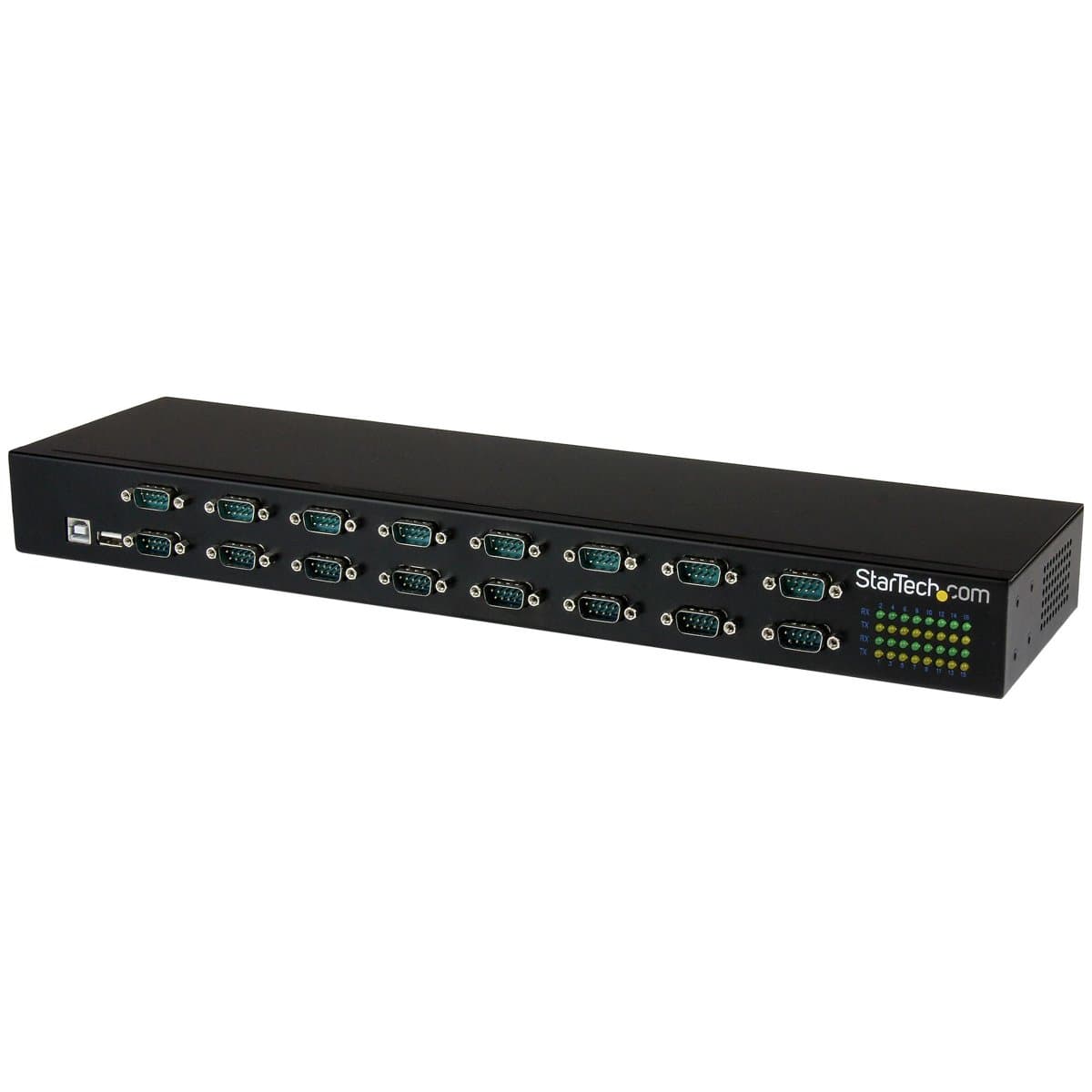 StarTech 16-Port USB-to-Serial Adapter, RS232, USB 2.0, Rack-Mount, Daisy-Chain