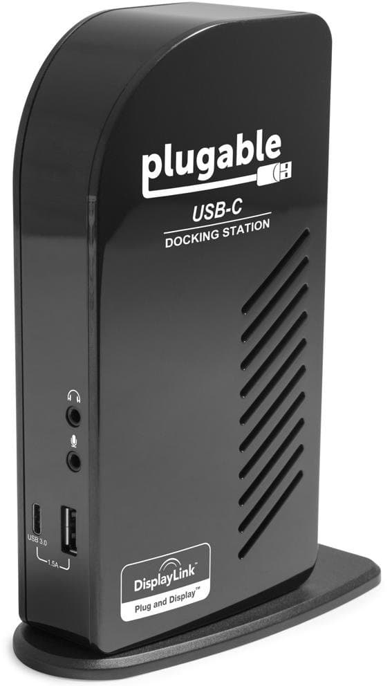 Plugable UD-ULTCDL Triple Display Docking Station, 60W USB PD, 4K Ultra HD, Gigabit Ethernet