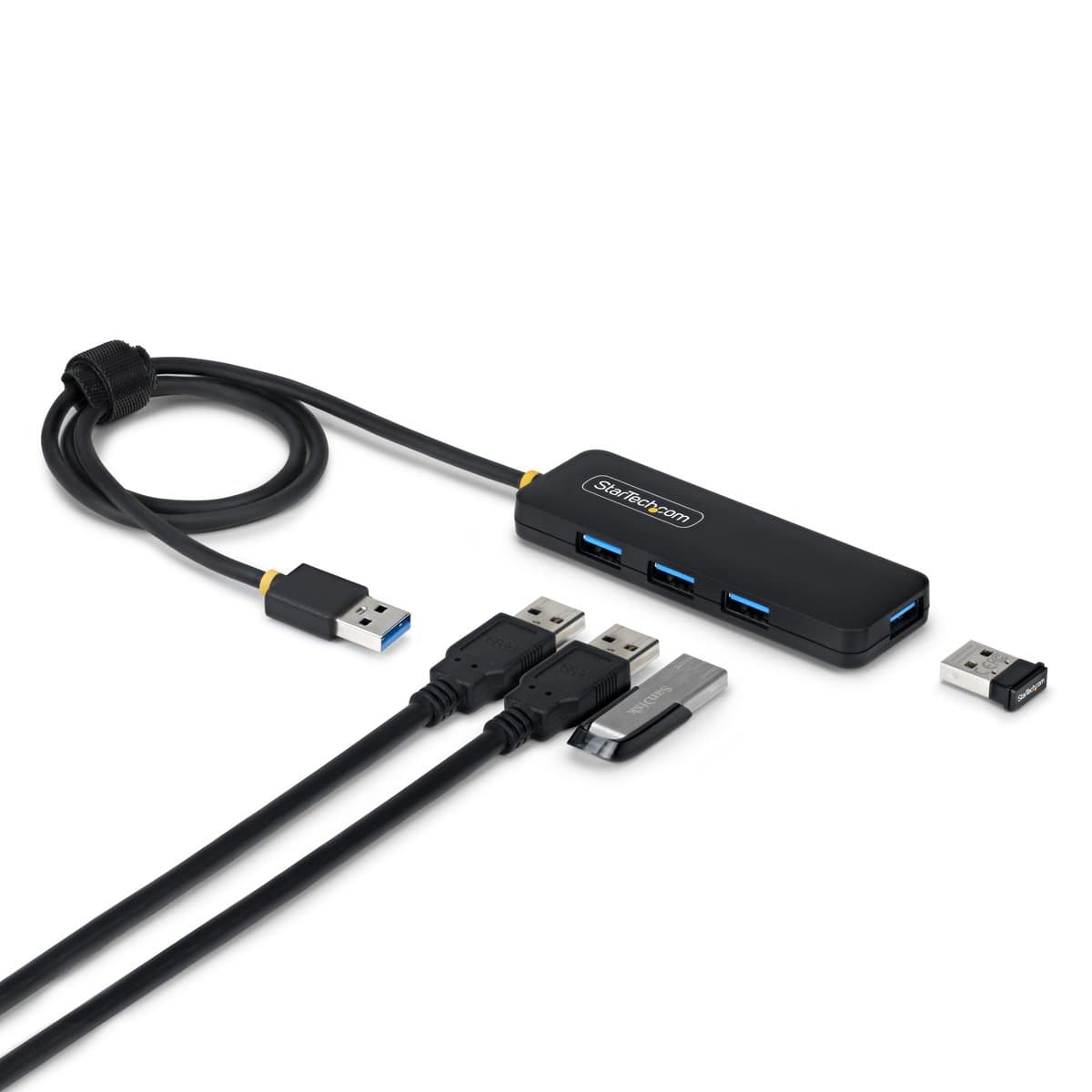 StarTech 4-Port USB-A Hub, USB 3.2 Gen 1, 5Gbps, Bus Powered