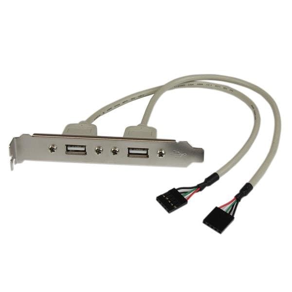 StarTech 2-Port USB, Slot Plate Adapter, USB A Female, AT