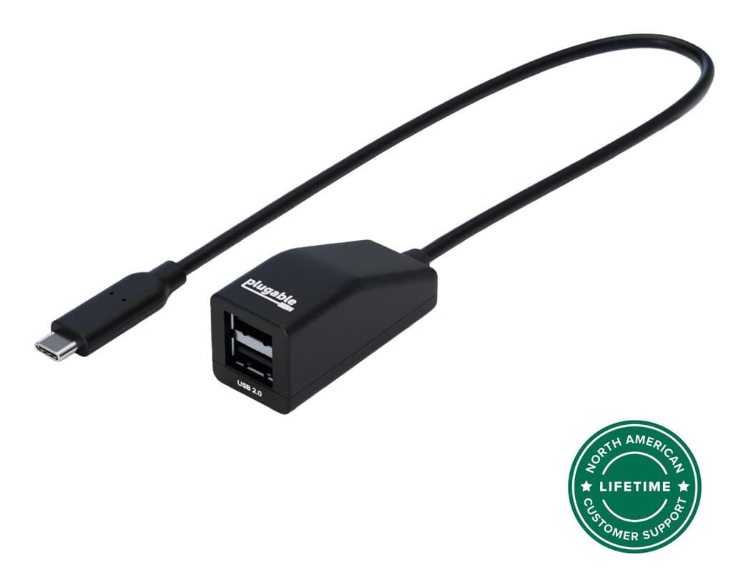 Plugable USB-C To Dual USB-A