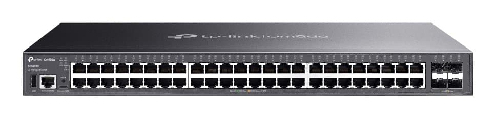TP-Link Omada SG5452X, 48-Port Gigabit L3 Switch, 4× 10G SFP+, 176 Gbps