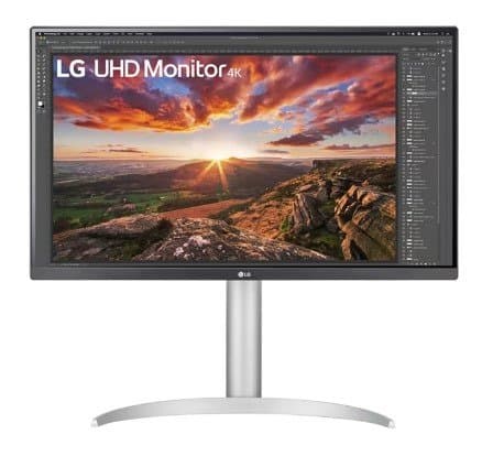 LG 27in LCD 3840X2160 IPS USB-C HDMI DP Tilt Vesa Hdr400 Spkr