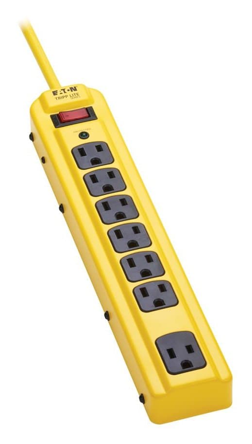 Eaton 7-Outlet Safety Surge Protector 4FT. Cord 450 Joules Metal Housing