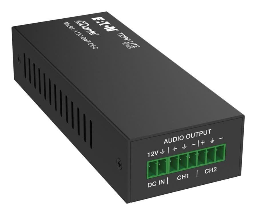 Eaton 2-Channel Analog Audio Decoder PoE 100M Pcm 2.0 44.KHZ/48kHz/96kHz