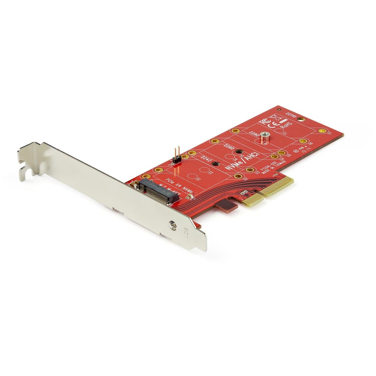 StarTech PCIe 3.0 to M.2 NVMe Adapter, x4, Full-Height/Low-Profile, 8 Gbps