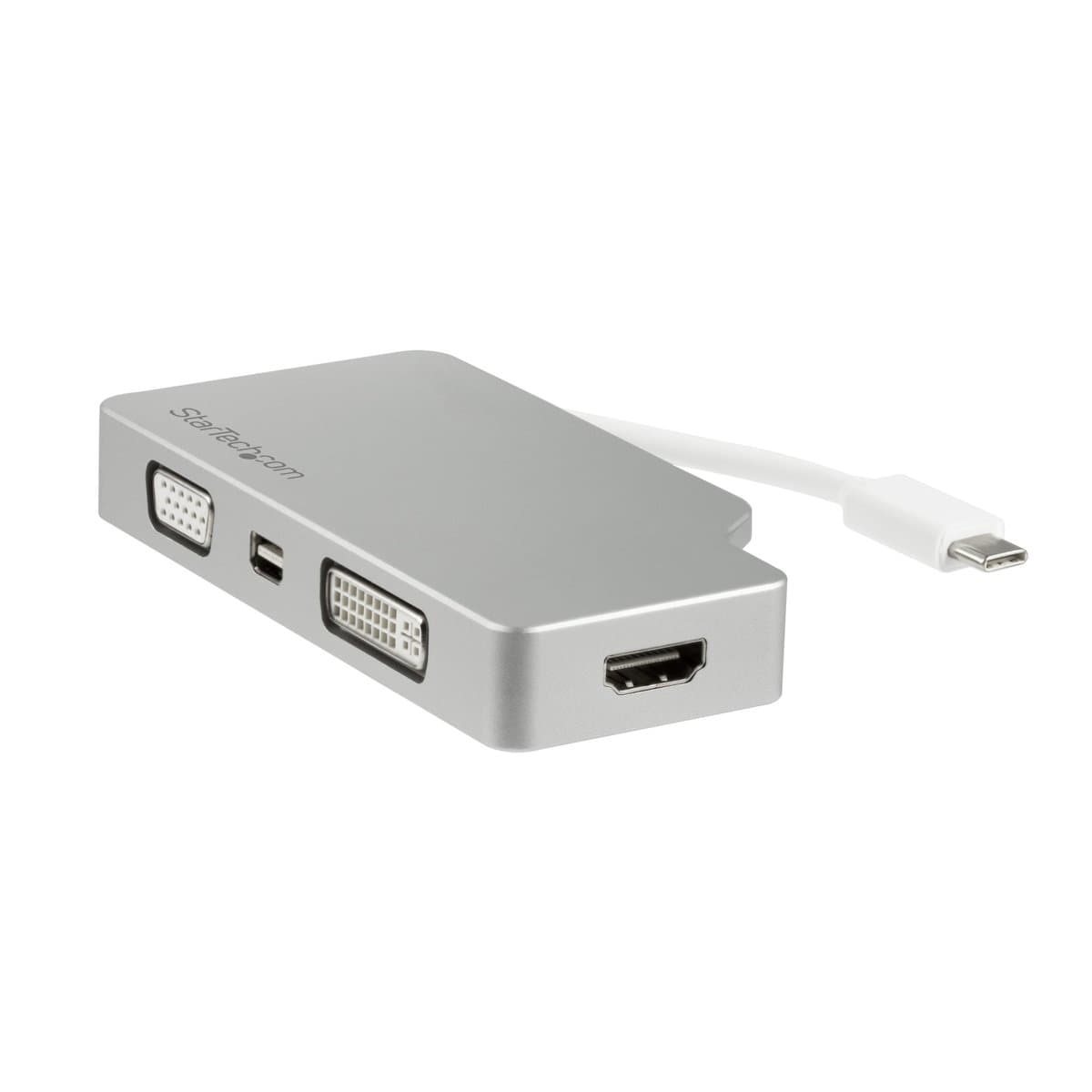 StarTech USB-C, Multiport Video Adapter, HDMI 4K, mDP, VGA, DVI