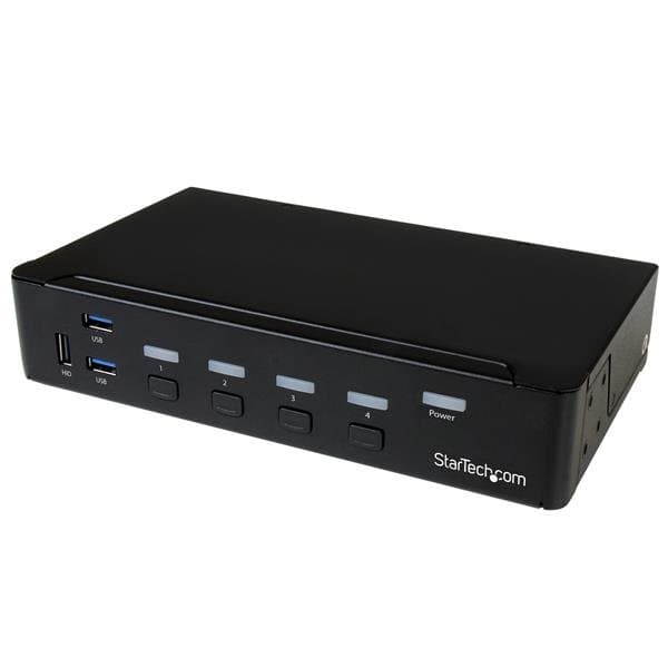 StarTech 4-Port DisplayPort KVM Switch, USB 3.0, 4K 30Hz, 3840×2160