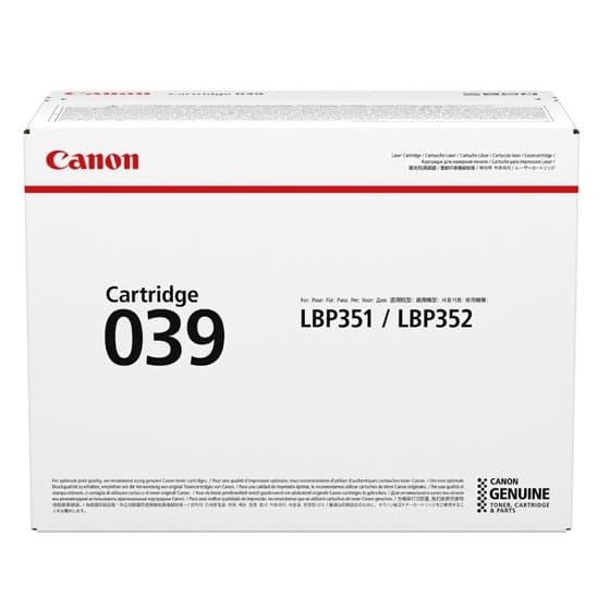 Canon CRG039, Black Toner Cartridge, 11000 Page Yield, LBP351/LBP352