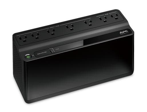 APC Back-UPS BE600M1 600VA, 330W, 7 Outlets, USB Charging