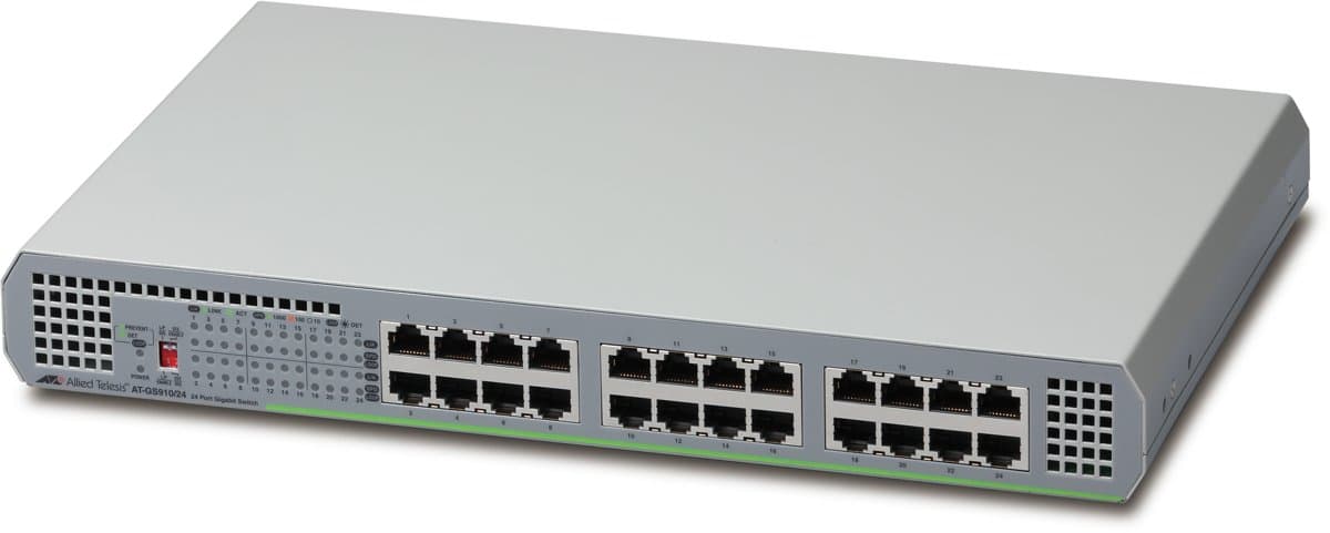 Allied Telesis 24-Port 10/100/1000T Unmanaged 1GB Switch W/ Int Psu