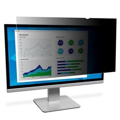 3M Privacy Filter for Monitors, 21.5-Inch, 16:9, Anti-Glare, Reversible